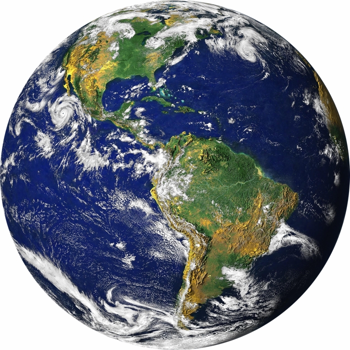 Globe planet earth transparent backg