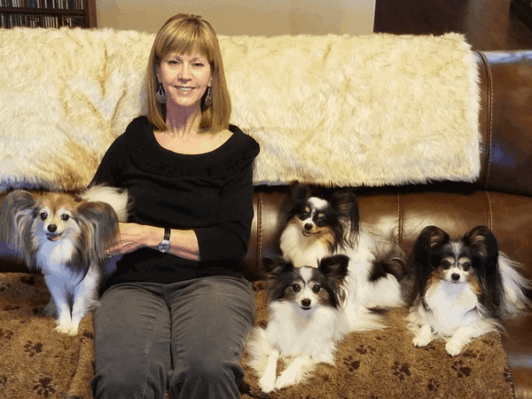 Client with her dogs.